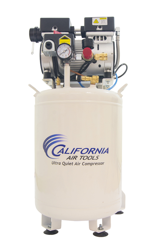California Air Tools 10010DC Ultra Quiet & Oil-Free 1.0 Hp, 10.0 Gal. Steel Tank Air Compressor - with Air Drying System (110V 6