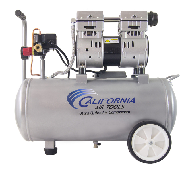 California Air Tools 8010 Ultra Quiet & Oil-Free 1.0 Hp, 8.0 Gal. Steel Tank Air Compressor