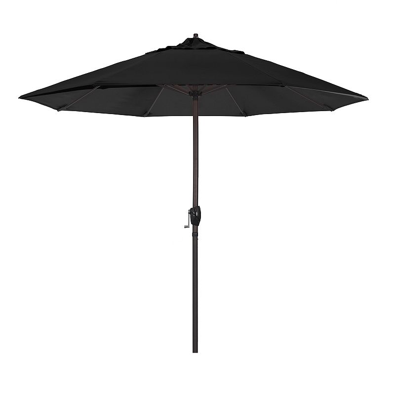Casa Series 9Ft Crank Lift Autotilt Alum Market Umbrella In Black Olefin