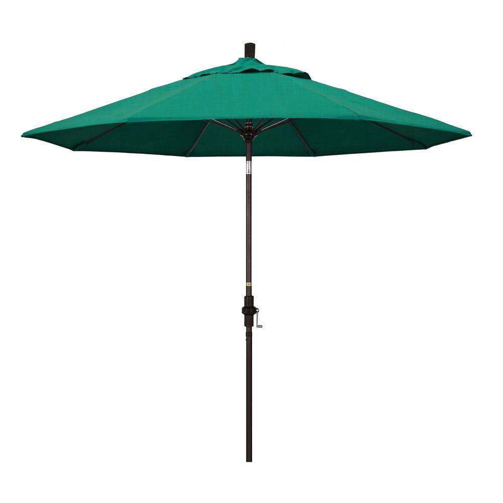 Sun Master Series 9Ft Alum/Fiberglass Collar Tilt Market Umbrella In Spectrum Aztec Sunbrella