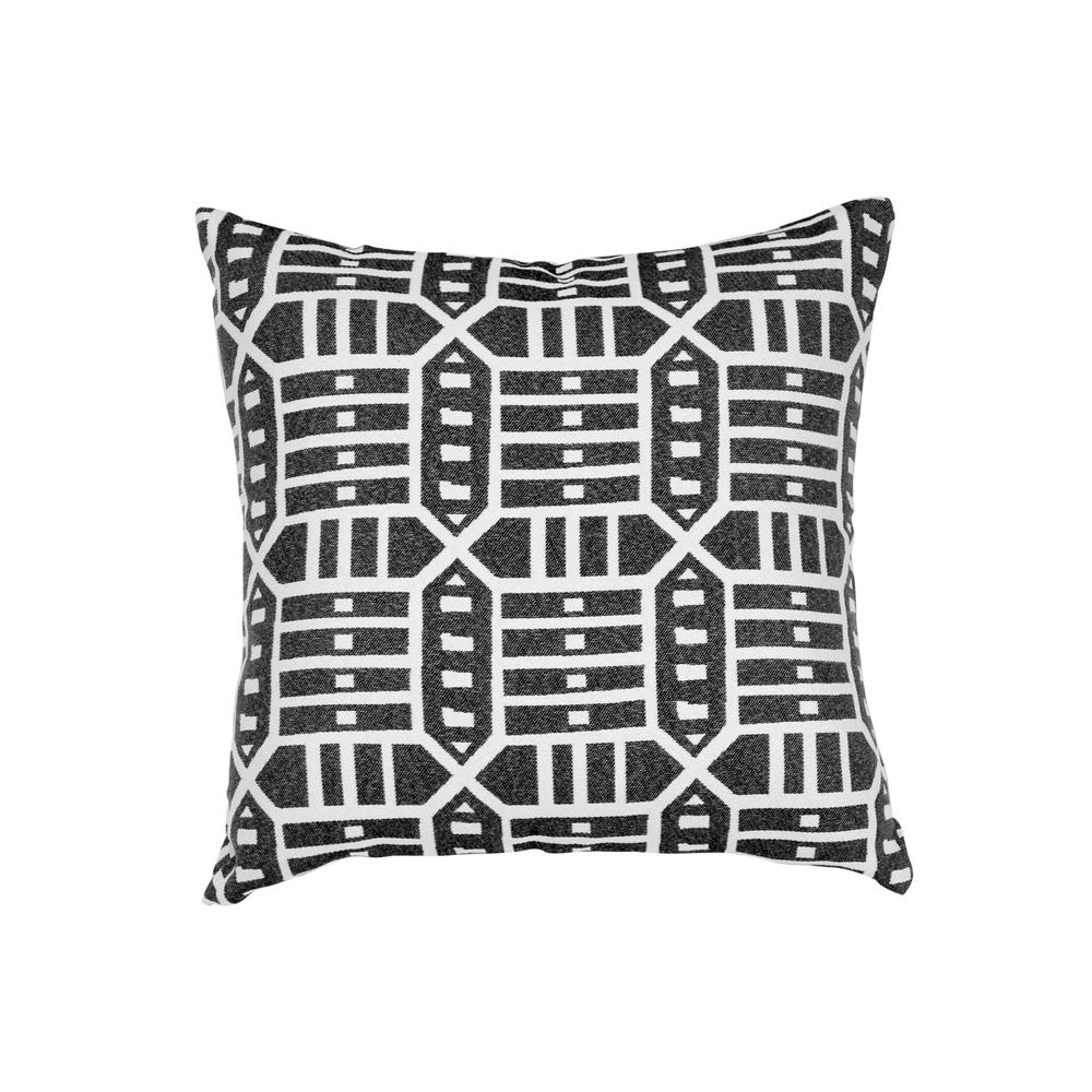 18In X18In Pacifica Accent Throw Pillow In Roland Charcoal Olefin