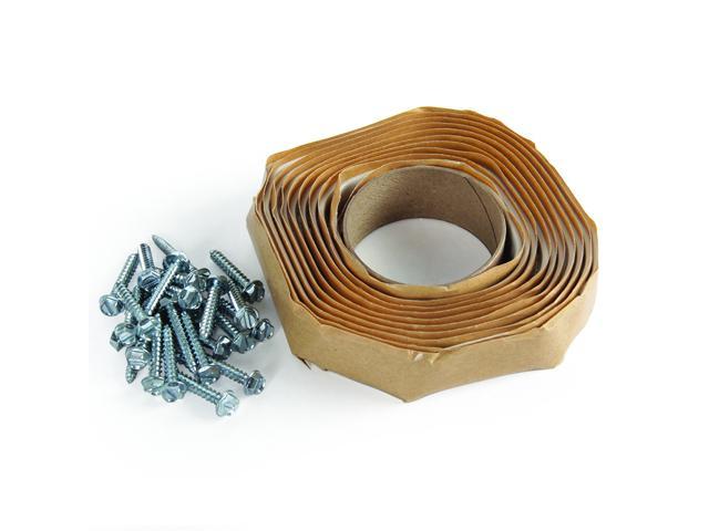 UNIVERSAL VENT INSTALLATION KIT W/WHITE BUTYL TAPE 3/4 IN WIDE 8 FT LONG