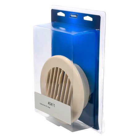 Ceiling Vent, A/C, Fixed Louvers, Beige