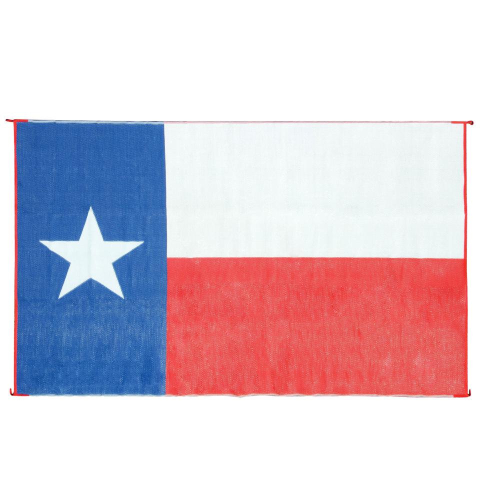 Outdoor Mat, 9Ft X 12Ft, Texas Flag, W/Uv (Eng/Fr)