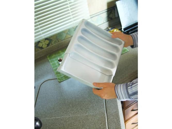 Adjustable Cutlery Tray, White