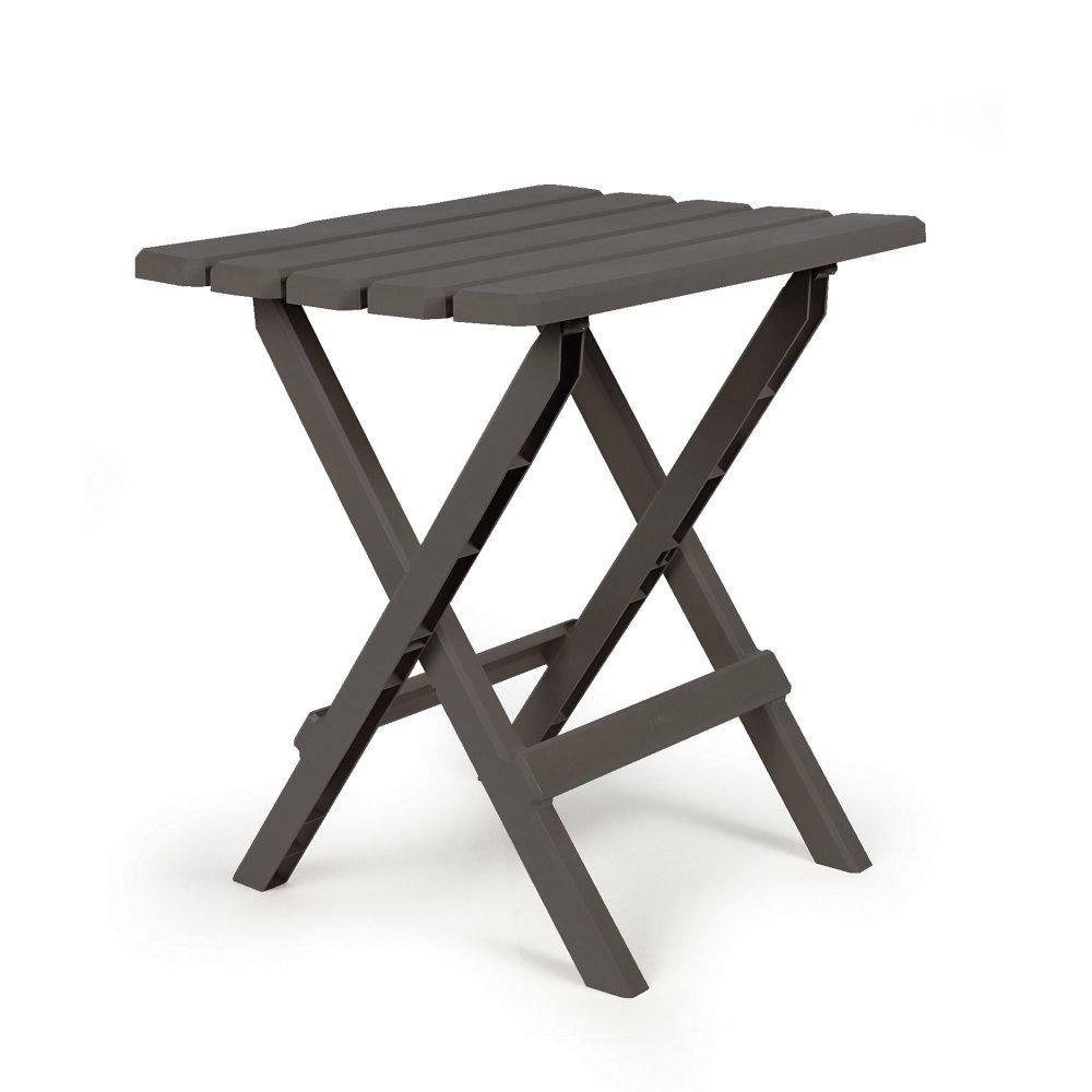 Table, Adirondack Style Quick Folding, Plastic, Lg, Charcoal