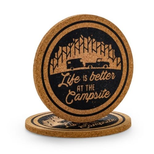 Life Is Better At The Campsite Coasters, Cork, Truck/Trailer