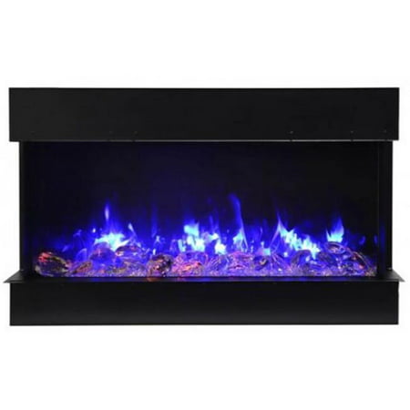 72" 3 Sided Electric Fireplace  10 5/8" Depth