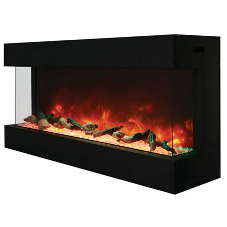 Smart 50" 3 sided glass electric fireplace Built-in only