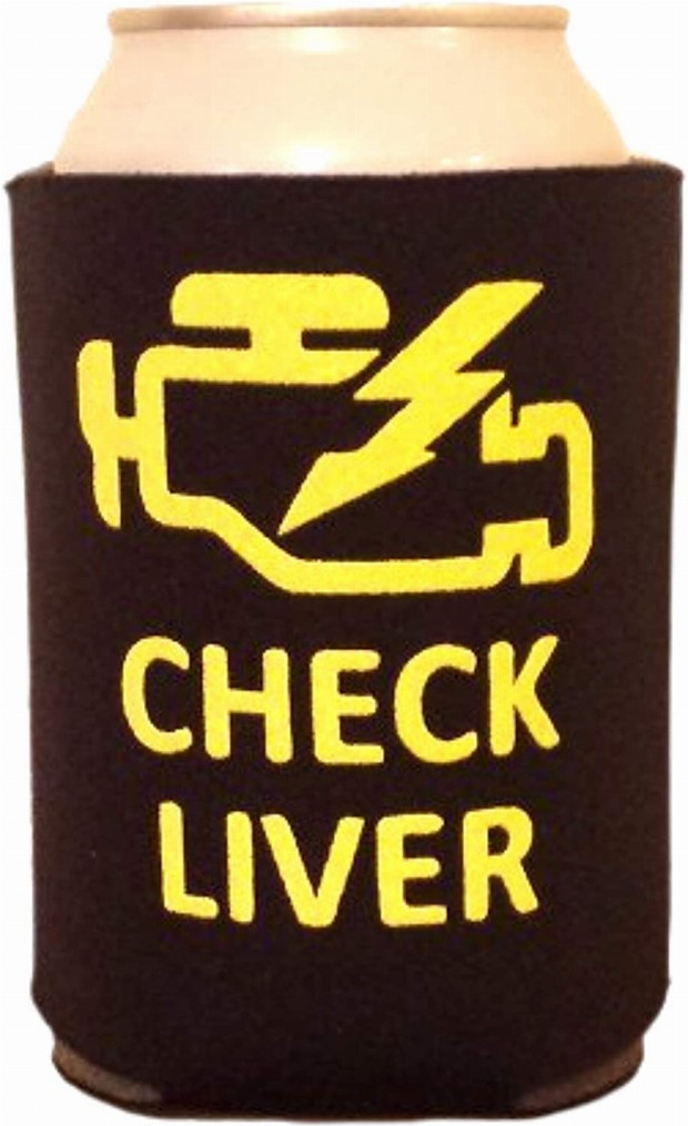 Check Liver - Hilarious Can Cooler