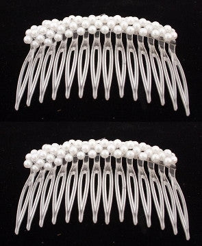 Pearl Side Hair Combs (pair) - Cream Caravan Card Gift Wrap