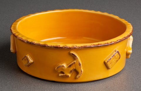Carmel Ceramica Dog Food/Water Bowl - Small Caramel