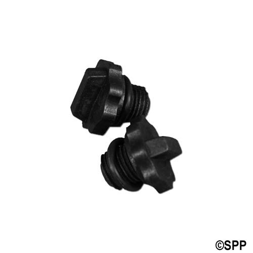 Drain Plug, Filter, Jacuzzi, CFT/CFR Series, 1/4"MPT w/ O-Ring (2 Pack)