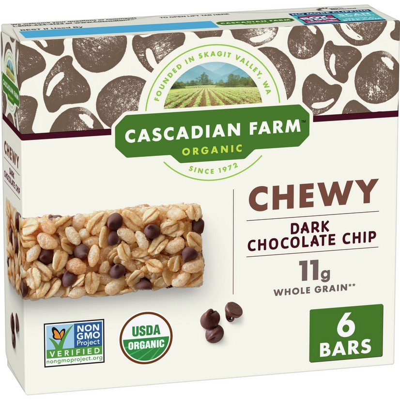 Cascadian Farms Chocolate Chip Granola Bar (12x7.4 Oz)