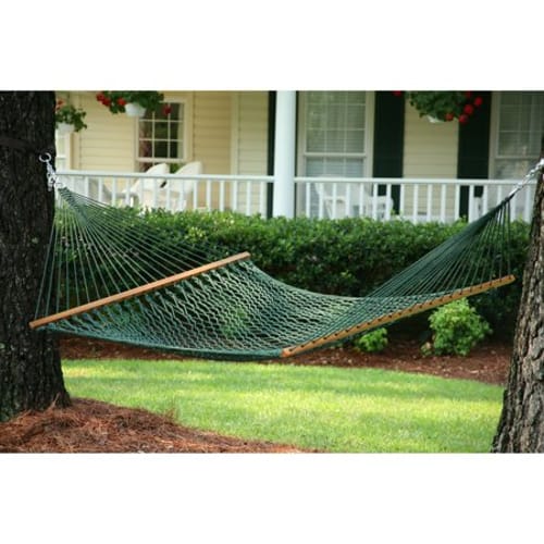 Deluxe Polyester Rope Hammock - Taupe