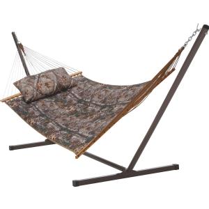 RealTree Quilted Hammock Combo w/ Pillow & Stand