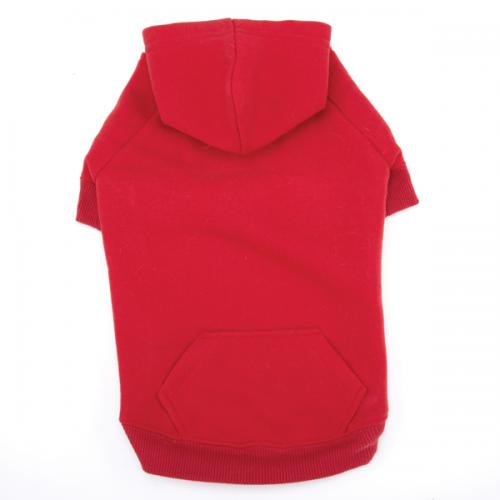 Casual Canine Basic Hoodie - Xsmall Red