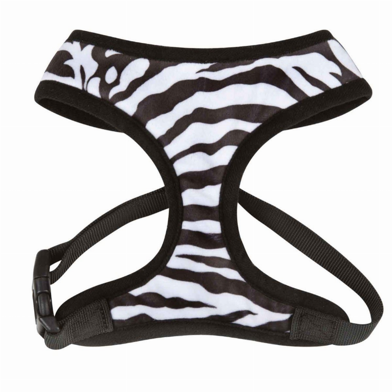 CC Plush Print Harness XS Zebra