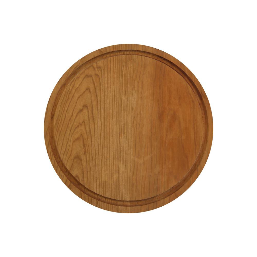 Delice Cherry Round Cutting Board with Juice Drip Groove