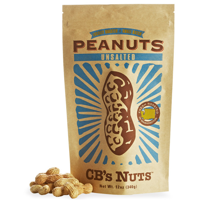 CB's Jumbo Peanuts Unsalted (12x12 OZ)