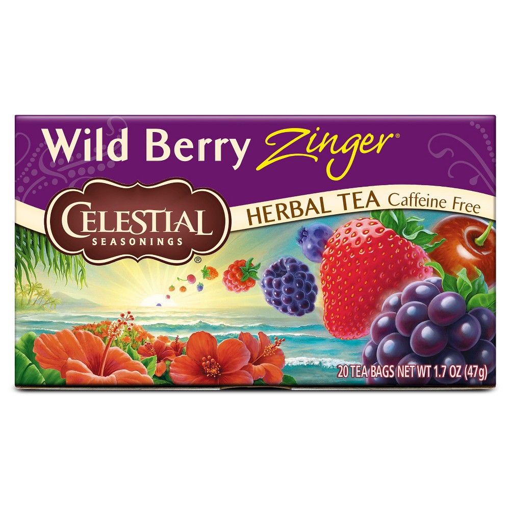Celestial Seasonings Wild Berry Zinger Herb Tea (1x20bag)