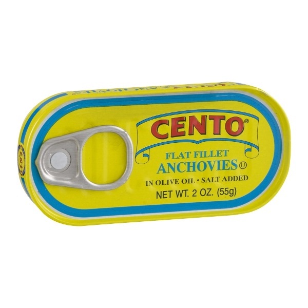 Cento Flat Fillets of Anchovies in Olive Oil (25x2 OZ)