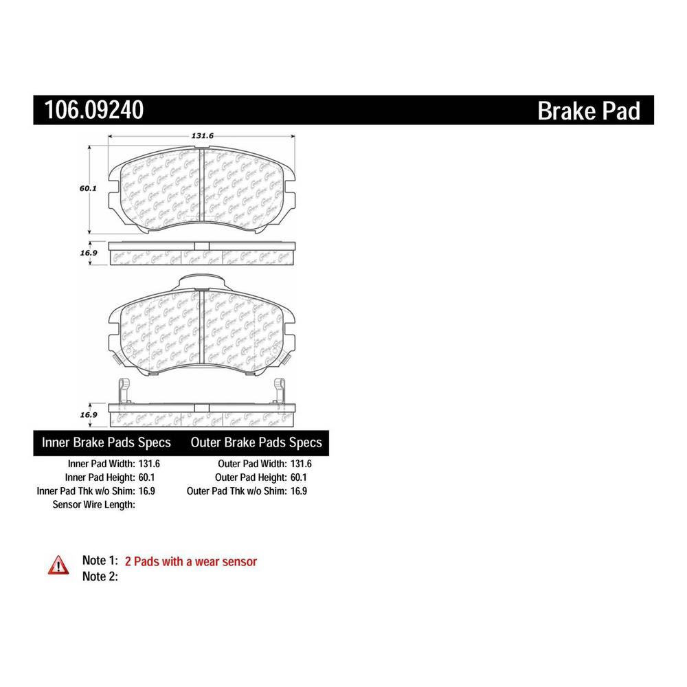 POSI-QUIET PREMIUM EXTENDED WEAR BRAKE PADS WITH HARDWARE