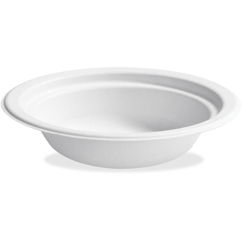 Chinet 12 oz Disposable Bowls - Disposable - Microwave Safe - White - Paper Body - 125 / Pack