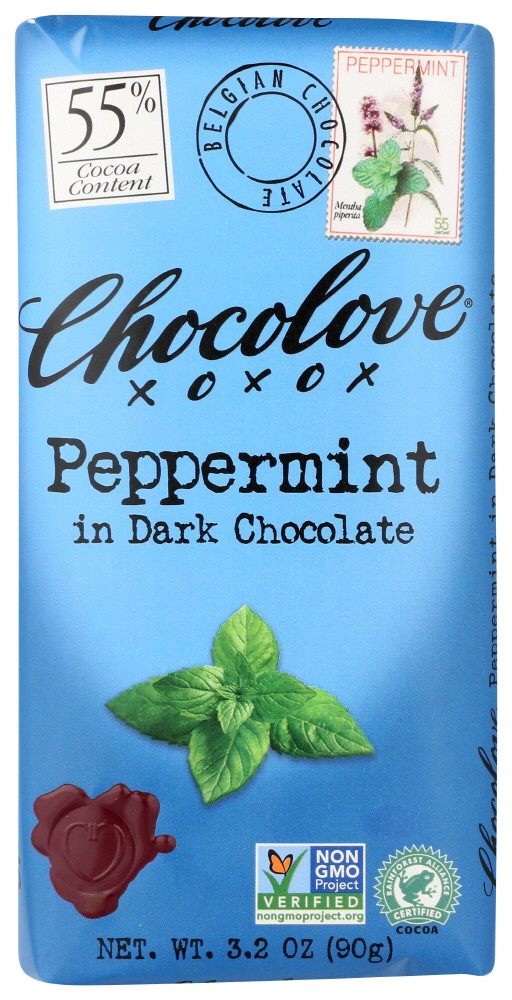 Chocolove Peppermint In Dark Chocolate (12x3.2Oz)