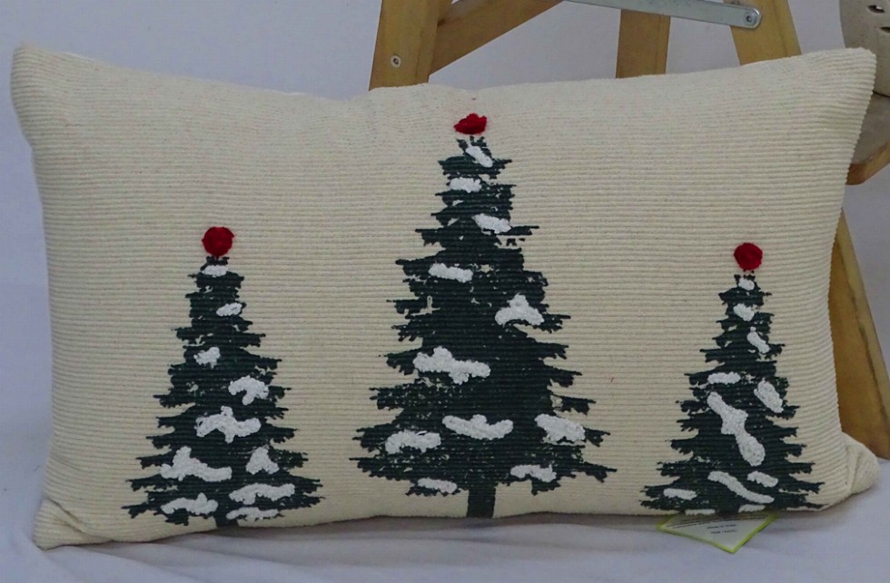 Chicos Home 14" x 24" Christmas Tree Throw Pillow for couch