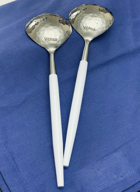 Vibhsa 6-PC Tablespoon Serving for 6 (Hammered Mouth)