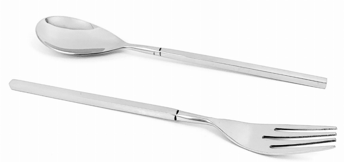 Vibhsa Stainless Steel Dinner Fork and Dinner Spoon Set of 12 pieces