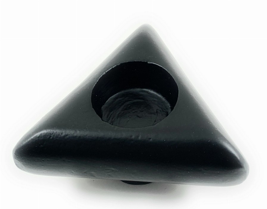 Vibhsa Triangle Candle Holder (Votive and Taper) (4" Wide)
