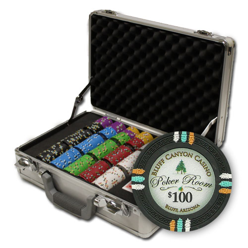 300Ct Claysmith Gaming Bluff Canyon Poker Chip Set in Claysmith