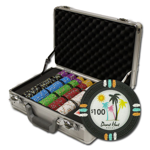 300Ct Custom Claysmith Desert Heat Poker Chip Set in Claysmith