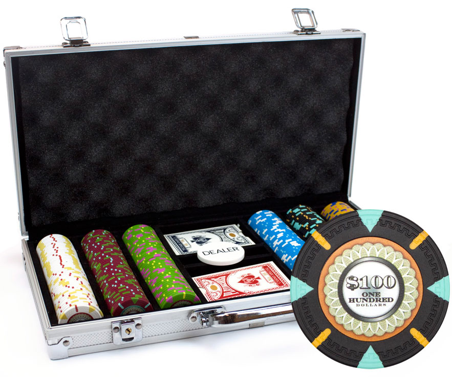 300Ct Claysmith Gaming The Mint Poker Chip Set in Aluminum