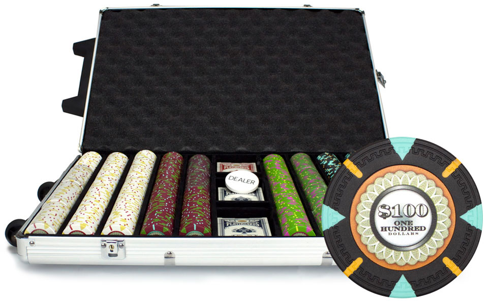 1000Ct Claysmith Gaming The Mint Poker Chip Set in Rolling