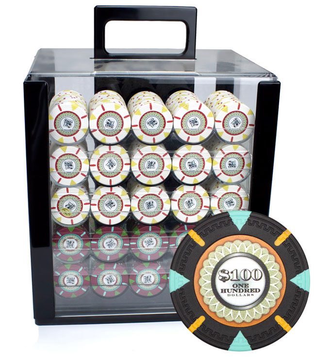 1000Ct Claysmith Gaming The Mint Poker Chip Set in Acrylic