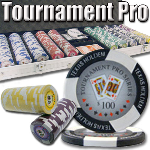 500 Count - Custom Breakout - Poker Chip Set - Tournament Pro 11.5G - Aluminum