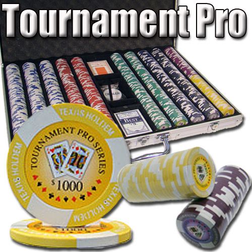 1000 Count - Custom Breakout - Poker Chip Set - Tournament Pro 11.5G - Aluminum