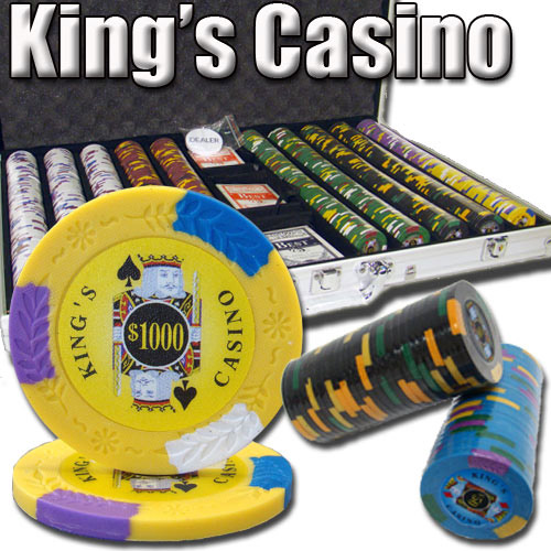 1000 Count - Custom Breakout - Poker Chip Set - Kings Casino 14 G - Aluminum