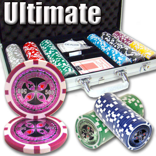 300 Count - Pre-Packaged - Poker Chip Set - Ultimate 14 G - Aluminum