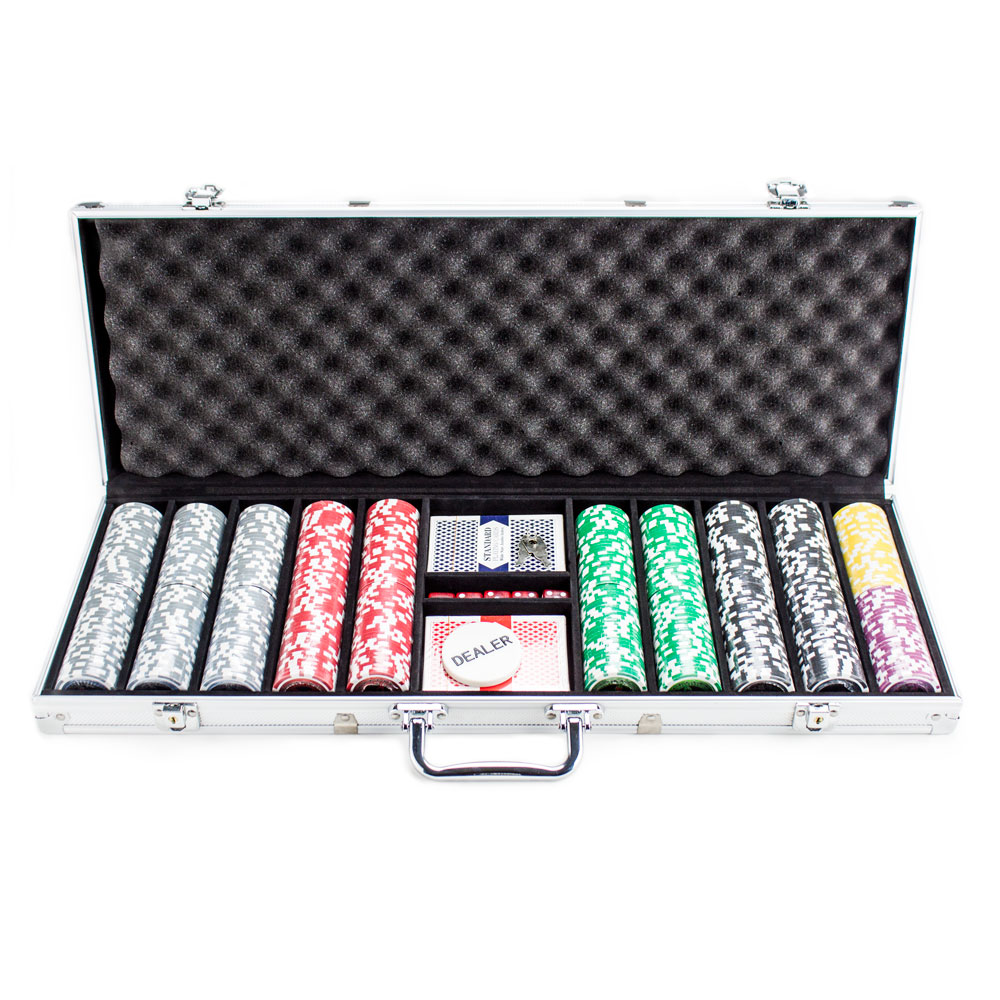 500 Count - Custom Breakout - Poker Chip Set - Ultimate 14 G - Aluminum