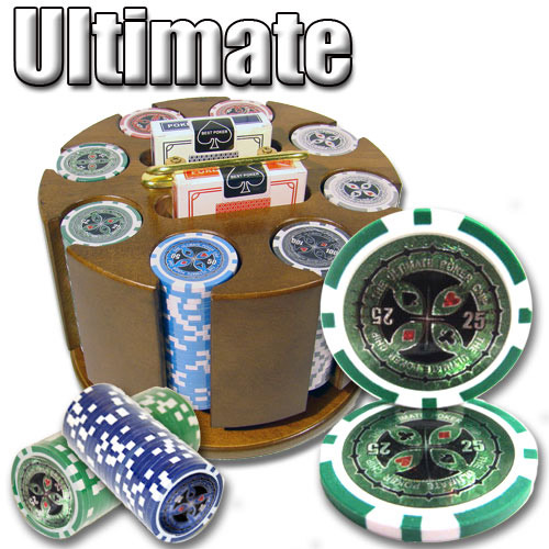 200 Count - Pre-Packaged - Poker Chip Set - Ultimate 14 G - Carousel