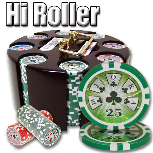 200 Count - Pre-Packaged - Poker Chip Set - Hi Roller 14 G - Carousel