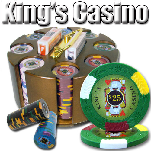200 Count - Pre-Packaged - Poker Chip Set - Kings Casino 14 G - Carousel