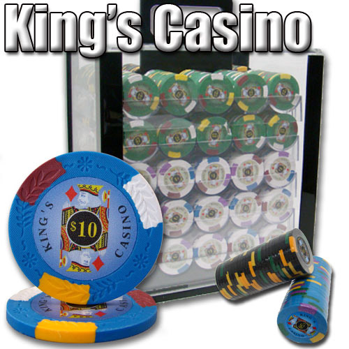 1000 Count - Pre-Packaged - Poker Chip Set - Kings Casino 14 G - Acrylic