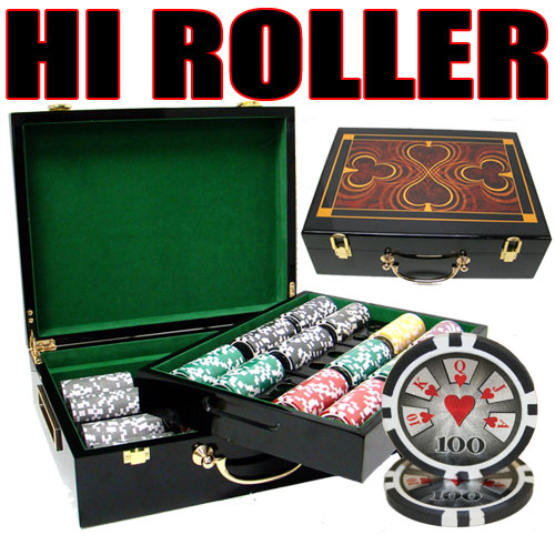 500 Count - Pre-Packaged - Poker Chip Set - Hi Roller 14 G - Hi Gloss