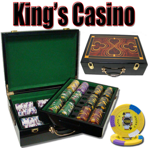 500 Count - Pre-Packaged - Poker Chip Set - Kings Casino 14 G - Hi Gloss