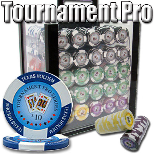 1000 Count - Pre-Packaged - Poker Chip Set - Tournament Pro 11.5G - Acrylic